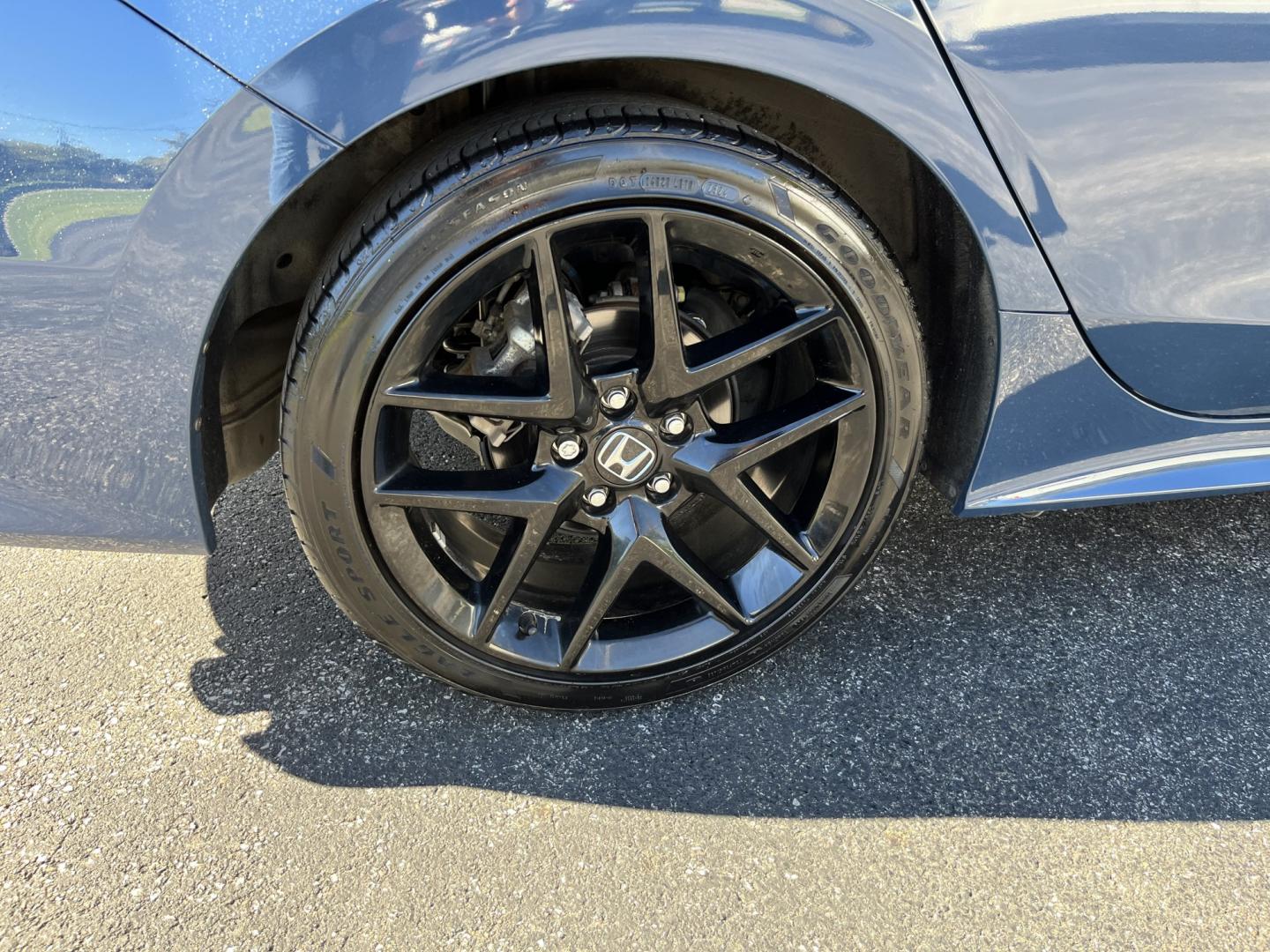 2025 Blue /Black Honda Civic Sport (2HGFE2F53SH) with an 2.0L I4 DOHC 16V engine, Automatic transmission, located at 11115 Chardon Rd. , Chardon, OH, 44024, (440) 214-9705, 41.580246, -81.241943- Photo#7