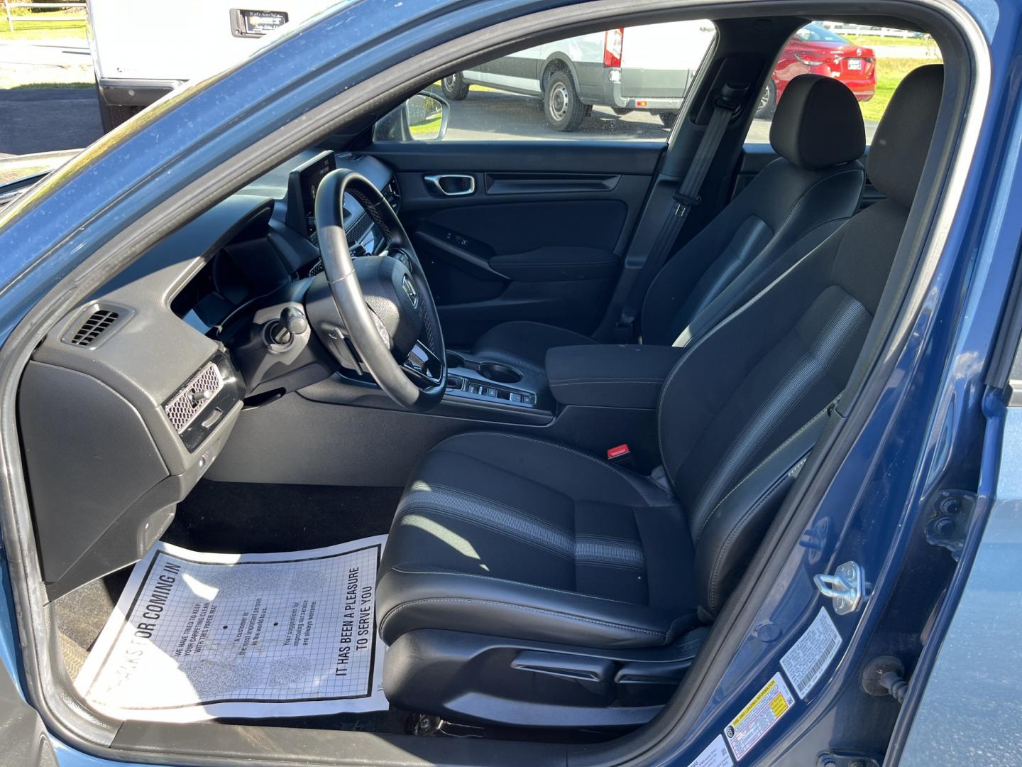 2025 Blue /Black Honda Civic Sport (2HGFE2F53SH) with an 2.0L I4 DOHC 16V engine, Automatic transmission, located at 11115 Chardon Rd. , Chardon, OH, 44024, (440) 214-9705, 41.580246, -81.241943- Photo#17
