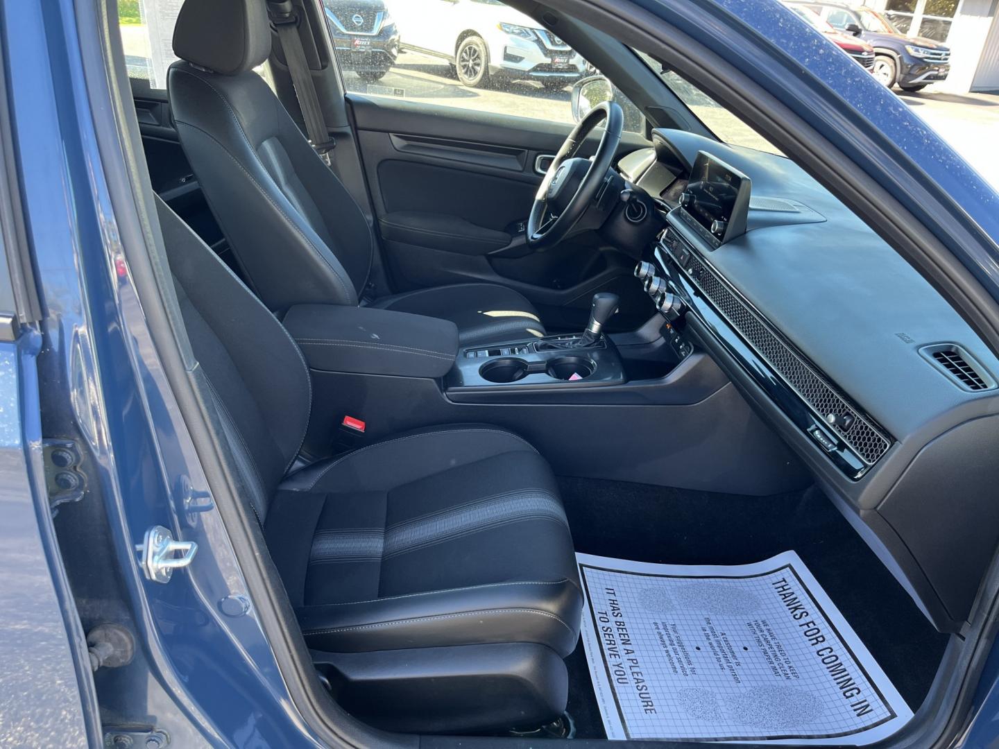 2025 Blue /Black Honda Civic Sport (2HGFE2F53SH) with an 2.0L I4 DOHC 16V engine, Automatic transmission, located at 11115 Chardon Rd. , Chardon, OH, 44024, (440) 214-9705, 41.580246, -81.241943- Photo#35