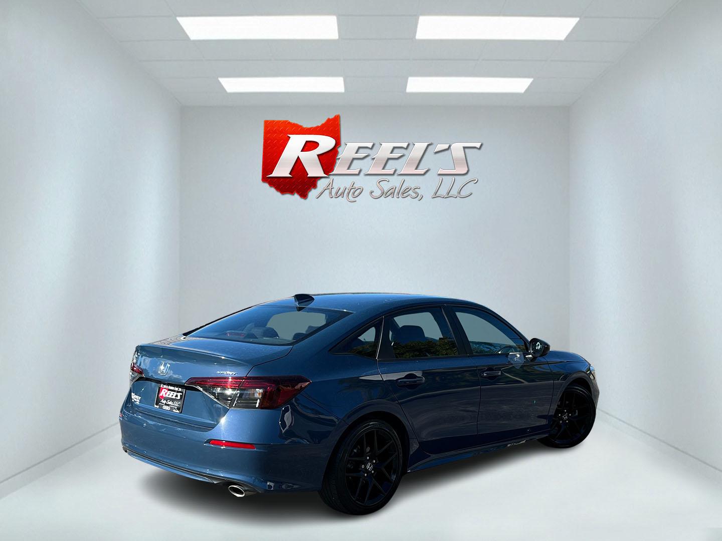 2025 Blue /Black Honda Civic Sport (2HGFE2F53SH) with an 2.0L I4 DOHC 16V engine, Automatic transmission, located at 11115 Chardon Rd. , Chardon, OH, 44024, (440) 214-9705, 41.580246, -81.241943- Photo#6