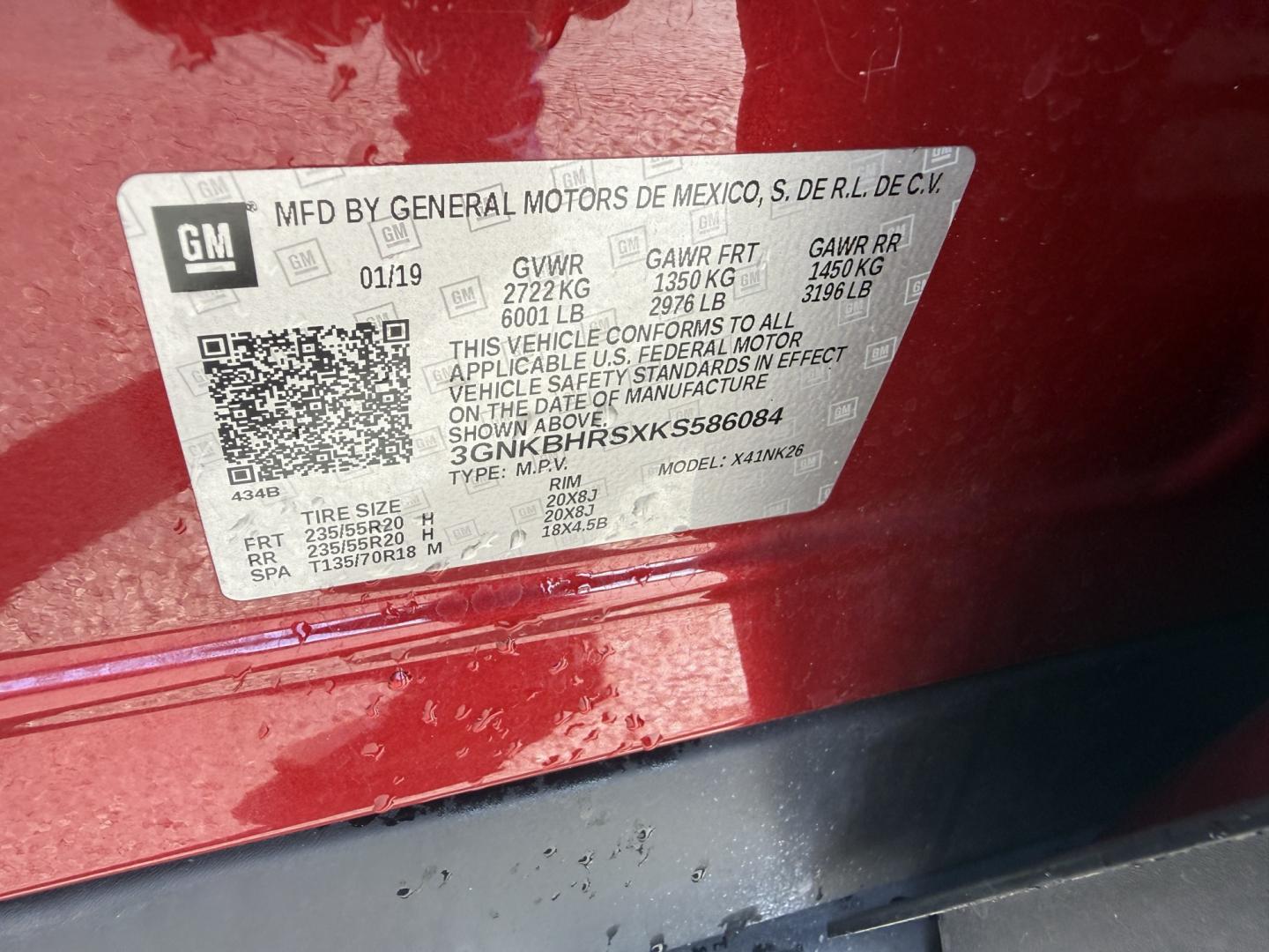 2019 Red /Black Chevrolet Blazer 3LT AWD (3GNKBHRSXKS) with an 3.6L V6 DOHC 24V engine, 9A transmission, located at 547 E. Main St., Orwell, OH, 44076, (440) 437-5893, 41.535435, -80.847855 - 2019 Chevrolet Blazer 3LT AWD – Sharper Midsize Style with a More Finished Cabin The 3LT is the step up in the Blazer lineup, and this 2019 AWD wears it well. Finished in Red Hot, with LED daytime running lights and dusk-sensing HID headlights, it has a clean, sporty look that stands apart from a- Photo#23