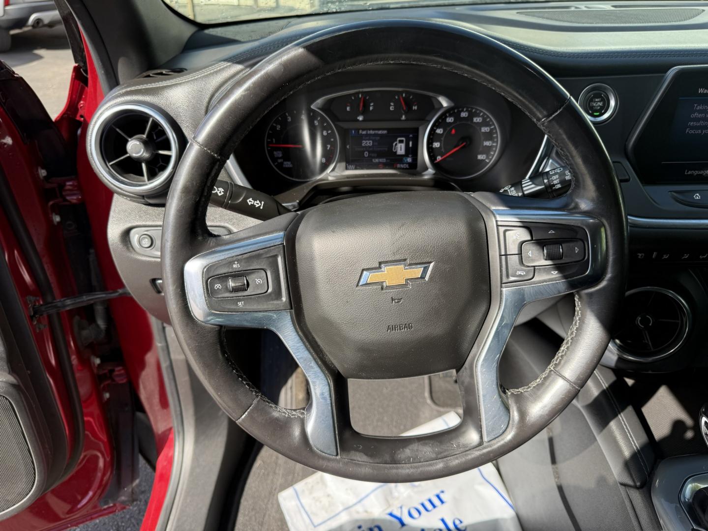 2019 Red /Black Chevrolet Blazer 3LT AWD (3GNKBHRSXKS) with an 3.6L V6 DOHC 24V engine, 9A transmission, located at 547 E. Main St., Orwell, OH, 44076, (440) 437-5893, 41.535435, -80.847855 - 2019 Chevrolet Blazer 3LT AWD – Sharper Midsize Style with a More Finished Cabin The 3LT is the step up in the Blazer lineup, and this 2019 AWD wears it well. Finished in Red Hot, with LED daytime running lights and dusk-sensing HID headlights, it has a clean, sporty look that stands apart from a- Photo#26