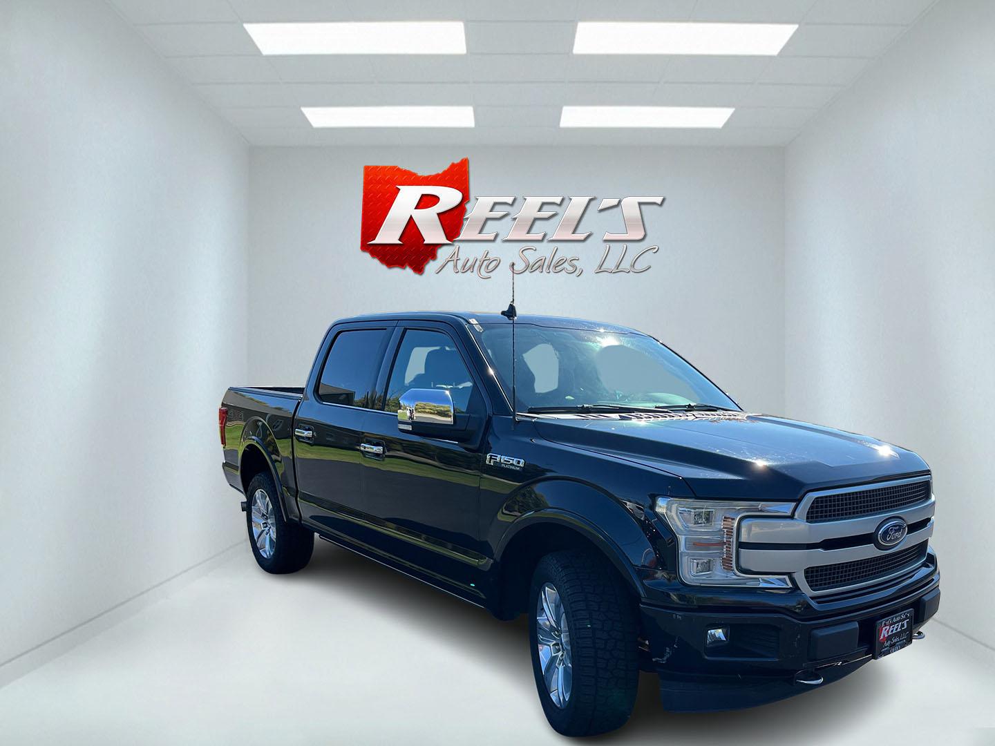 2018 Black /Black Ford F-150 Platinum SuperCrew 5.5-ft. Bed 4WD (1FTEW1EG1JF) with an 3.5L V6 DOHC 24V TWIN TURBO engine, Automatic transmission, located at 11115 Chardon Rd. , Chardon, OH, 44024, (440) 214-9705, 41.580246, -81.241943 - 2018 Ford F-150 Platinum Crew Cab 4WD – Luxury Image with Real Capability Platinum is the F-150 that people notice. This 2018 4WD model is finished in Shadow Black on 20" aluminum wheels, with full LED exterior lighting, and it carries the stance and equipment that separate it from a standard cre- Photo#2