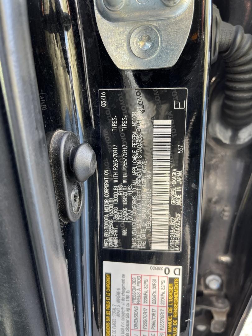 2016 Black /Black Toyota 4Runner SR5 4WD (JTEBU5JR9G5) with an 4.0L V6 DOHC 24V engine, Automatic transmission, located at 11115 Chardon Rd. , Chardon, OH, 44024, (440) 214-9705, 41.580246, -81.241943 - 2016 Toyota 4Runner SR5 Premium 4WD – Body-on-Frame Capability with a Third Row The 4Runner has stayed popular for a reason. This 2016 SR5 Premium 4WD is finished in Midnight Black Metallic and keeps the solid, upright look that still stands out from the crossover crowd. The 4.0L V6 and 5-speed a- Photo#18