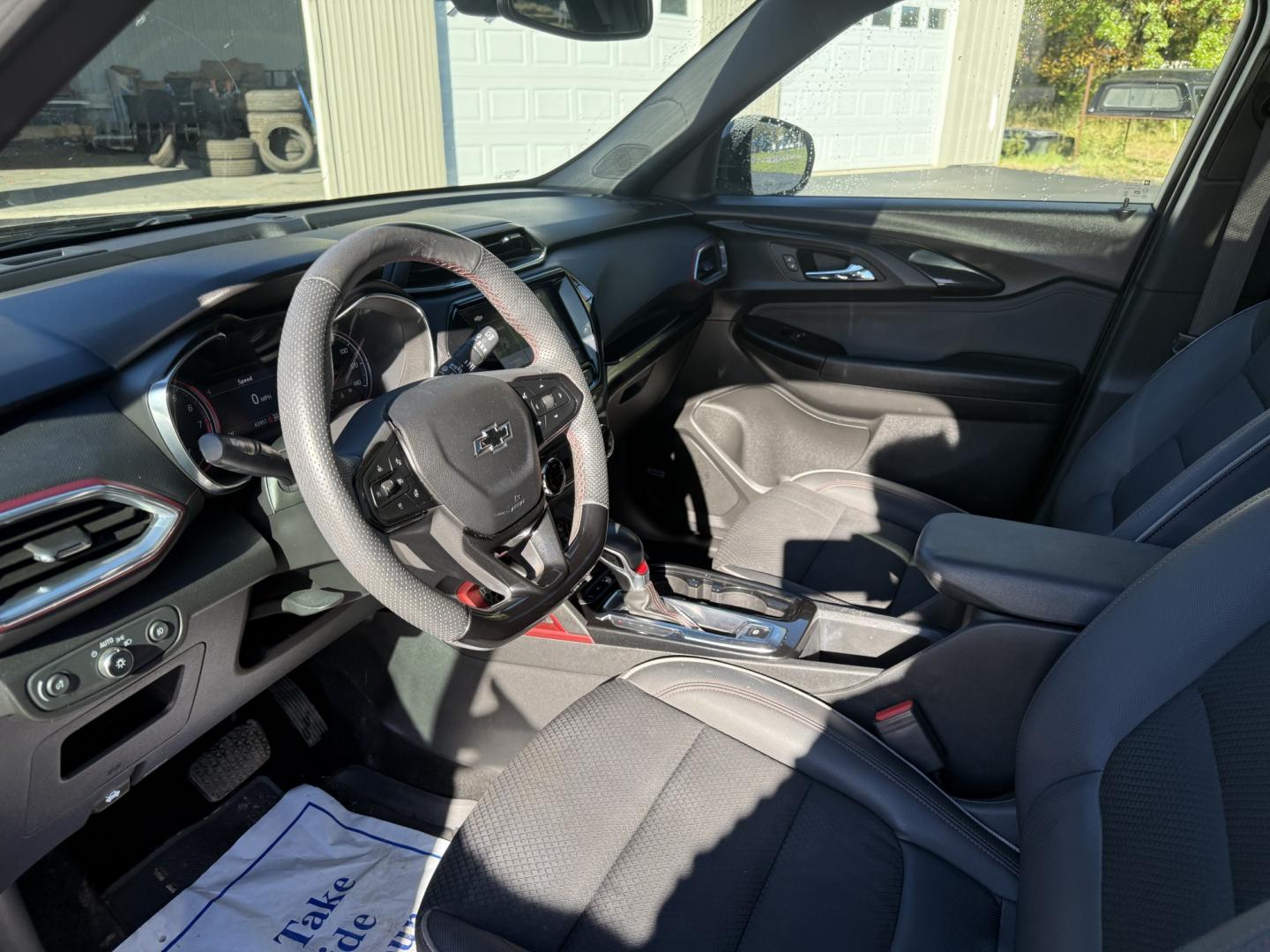 2023 Black /Black Chevrolet Trailblazer RS AWD (KL79MUSLXPB) with an 1.3L I3 DOHC 12V Turbo engine, Automatic transmission, located at 547 E. Main St., Orwell, OH, 44076, (440) 437-5893, 41.535435, -80.847855 - 2023 Chevrolet Trailblazer RS AWD – One-Owner, Fresh Tires and Brakes, Ready to Go This is a current Trailblazer with the practical details already handled. Finished in Mosaic Black Metallic on 18" aluminum wheels, with full LED exterior lighting and the RS appearance package, it has a sharper lo- Photo#6