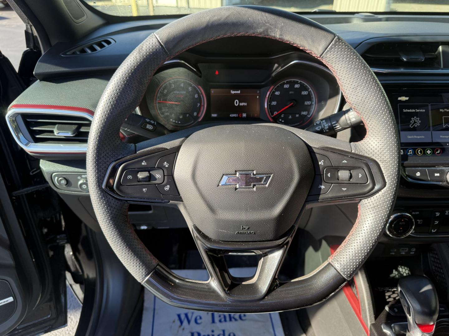 2023 Black /Black Chevrolet Trailblazer RS AWD (KL79MUSLXPB) with an 1.3L I3 DOHC 12V Turbo engine, Automatic transmission, located at 547 E. Main St., Orwell, OH, 44076, (440) 437-5893, 41.535435, -80.847855 - 2023 Chevrolet Trailblazer RS AWD – One-Owner, Fresh Tires and Brakes, Ready to Go This is a current Trailblazer with the practical details already handled. Finished in Mosaic Black Metallic on 18" aluminum wheels, with full LED exterior lighting and the RS appearance package, it has a sharper lo- Photo#15
