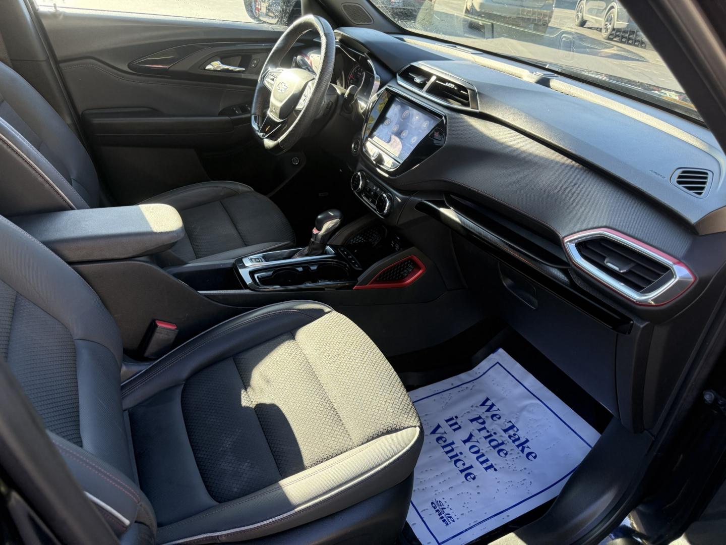 2023 Black /Black Chevrolet Trailblazer RS AWD (KL79MUSLXPB) with an 1.3L I3 DOHC 12V Turbo engine, Automatic transmission, located at 547 E. Main St., Orwell, OH, 44076, (440) 437-5893, 41.535435, -80.847855 - 2023 Chevrolet Trailblazer RS AWD – One-Owner, Fresh Tires and Brakes, Ready to Go This is a current Trailblazer with the practical details already handled. Finished in Mosaic Black Metallic on 18" aluminum wheels, with full LED exterior lighting and the RS appearance package, it has a sharper lo- Photo#44