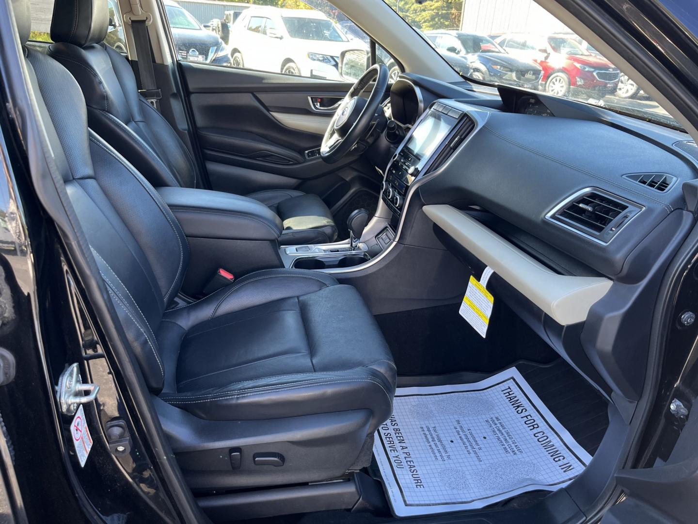 2019 Black /Black Subaru Ascent Limited 8-Passenger (4S4WMAJD8K3) with an 2.4L H4 DOHC 16V Turbo engine, Automatic transmission, located at 11115 Chardon Rd. , Chardon, OH, 44024, (440) 214-9705, 41.580246, -81.241943 - 2019 Subaru Ascent Limited – One-Owner Three-Row with Symmetrical AWD This 2019 Subaru Ascent Limited is finished in Crystal Black Silica on 20" aluminum wheels, with full LED exterior lighting. One-owner Carfax history and the Limited equipment make it a practical choice for family use. The 2.4- Photo#38