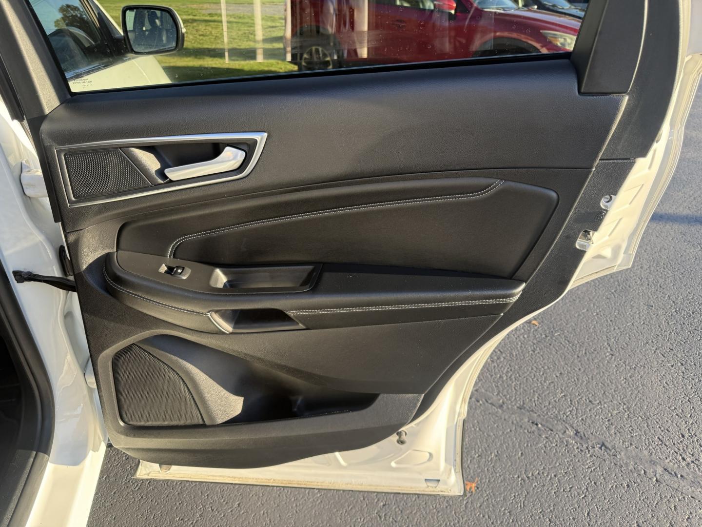 2021 White /Black Ford Edge Titanium AWD (2FMPK4K92MB) with an 2.0L I4 DOHC 16V TURBO engine, Automatic transmission, located at 547 E. Main St., Orwell, OH, 44076, (440) 437-5893, 41.535435, -80.847855- Photo#45