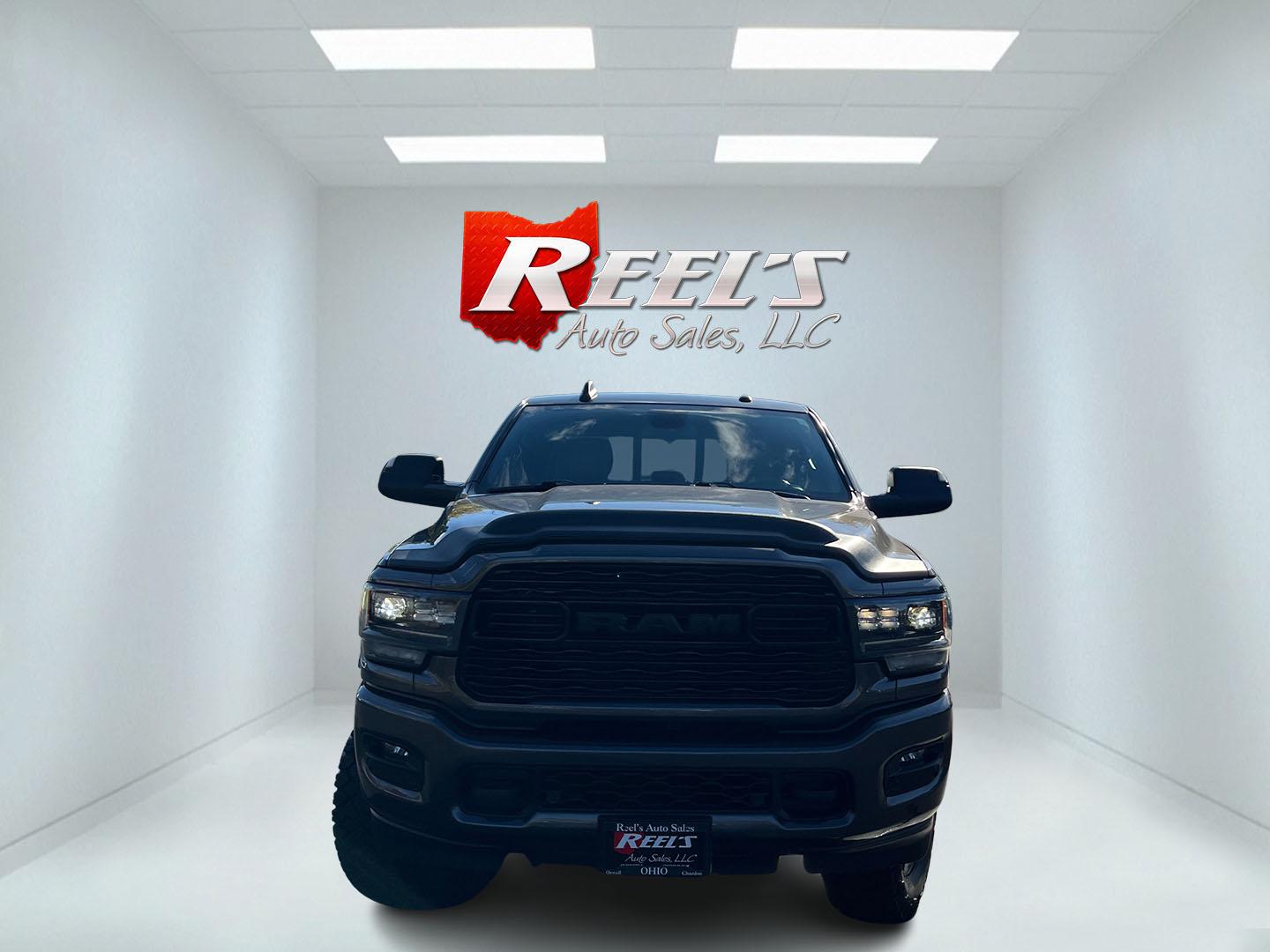 2022 Gray /Black Ram 2500 Limited Crew Cab SWB 4WD (3C6UR5SLXNG) with an 6.7L L6 OHV 24V TURBO DIESEL engine, 6A transmission, located at 11115 Chardon Rd. , Chardon, OH, 44024, (440) 214-9705, 41.580246, -81.241943 - 2022 Ram 2500 Limited Night Crew Cab 4WD – One-Owner Cummins with Serious Towing Capacity This is a high-trim heavy-duty truck that still looks the part. Finished in Granite Crystal Metallic Clear Coat with the Limited Night package and 20" aluminum wheels, full LED exterior lighting, and power r- Photo#1