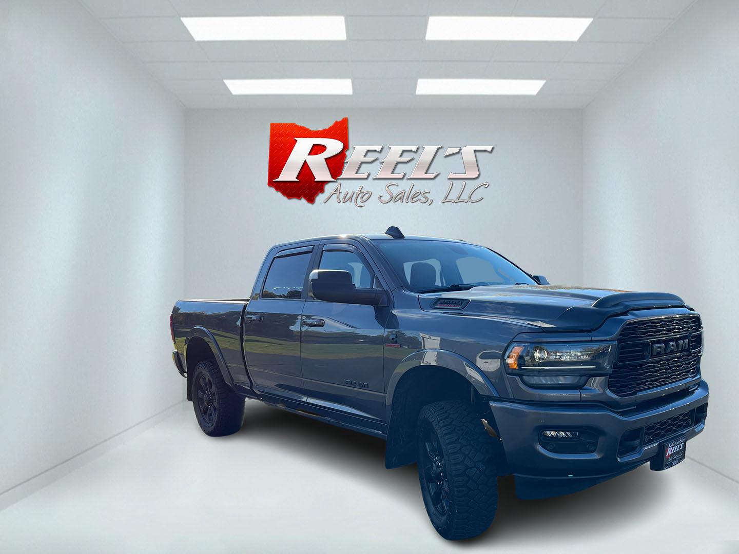 2022 Gray /Black Ram 2500 Limited Crew Cab SWB 4WD (3C6UR5SLXNG) with an 6.7L L6 OHV 24V TURBO DIESEL engine, 6A transmission, located at 11115 Chardon Rd. , Chardon, OH, 44024, (440) 214-9705, 41.580246, -81.241943 - 2022 Ram 2500 Limited Night Crew Cab 4WD – One-Owner Cummins with Serious Towing Capacity This is a high-trim heavy-duty truck that still looks the part. Finished in Granite Crystal Metallic Clear Coat with the Limited Night package and 20" aluminum wheels, full LED exterior lighting, and power r- Photo#2