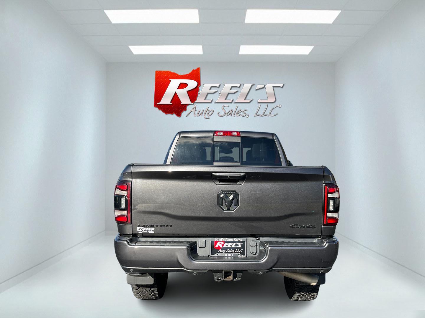 2022 Gray /Black Ram 2500 Limited Crew Cab SWB 4WD (3C6UR5SLXNG) with an 6.7L L6 OHV 24V TURBO DIESEL engine, 6A transmission, located at 11115 Chardon Rd. , Chardon, OH, 44024, (440) 214-9705, 41.580246, -81.241943 - 2022 Ram 2500 Limited Night Crew Cab 4WD – One-Owner Cummins with Serious Towing Capacity This is a high-trim heavy-duty truck that still looks the part. Finished in Granite Crystal Metallic Clear Coat with the Limited Night package and 20" aluminum wheels, full LED exterior lighting, and power r- Photo#8