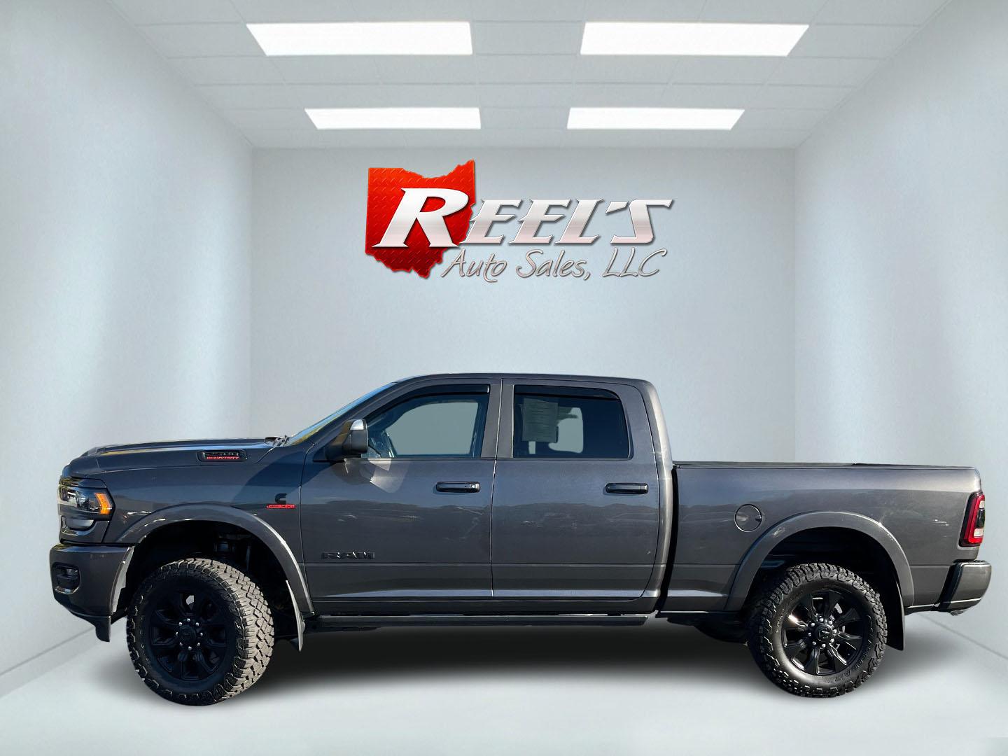 2022 Gray /Black Ram 2500 Limited Crew Cab SWB 4WD (3C6UR5SLXNG) with an 6.7L L6 OHV 24V TURBO DIESEL engine, 6A transmission, located at 11115 Chardon Rd. , Chardon, OH, 44024, (440) 214-9705, 41.580246, -81.241943 - 2022 Ram 2500 Limited Night Crew Cab 4WD – One-Owner Cummins with Serious Towing Capacity This is a high-trim heavy-duty truck that still looks the part. Finished in Granite Crystal Metallic Clear Coat with the Limited Night package and 20" aluminum wheels, full LED exterior lighting, and power r- Photo#11