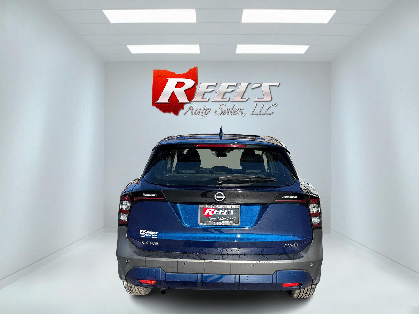 2025 Blue /Black Nissan Kicks S 4WD (3N8AP6BB3SL) with an 2.0L I4 DOHC 16V engine, Automatic transmission, located at 547 E. Main St., Orwell, OH, 44076, (440) 437-5893, 41.535435, -80.847855- Photo#22
