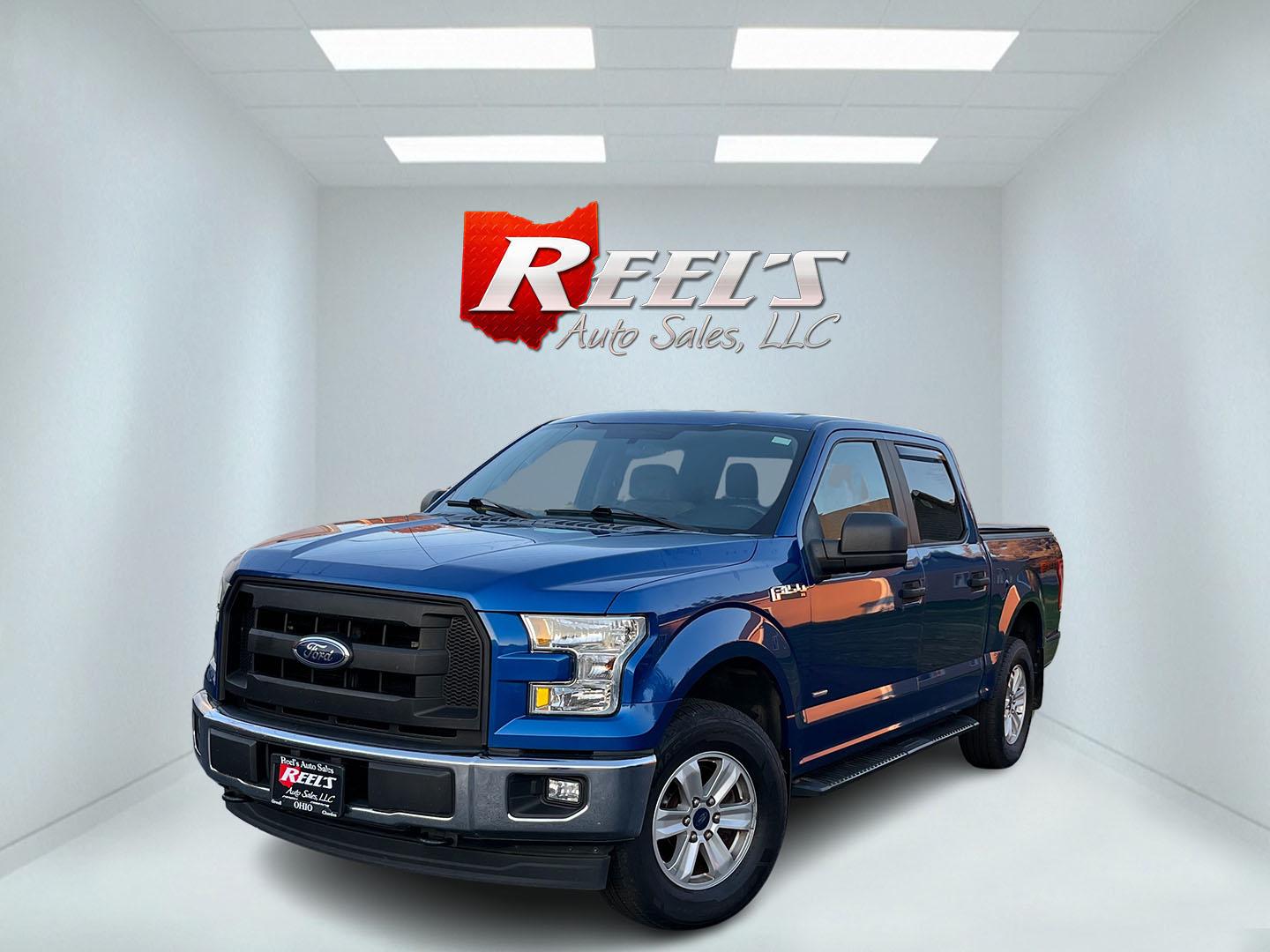 2017 Blue /Gray Ford F-150 XL SuperCrew 5.5-ft. Bed 4WD (1FTEW1EP4HF) with an 2.7L V6 DOHC 24V TWIN TURBO engine, Automatic transmission, located at 11115 Chardon Rd. , Chardon, OH, 44024, (440) 214-9705, 41.580246, -81.241943- Photo#0