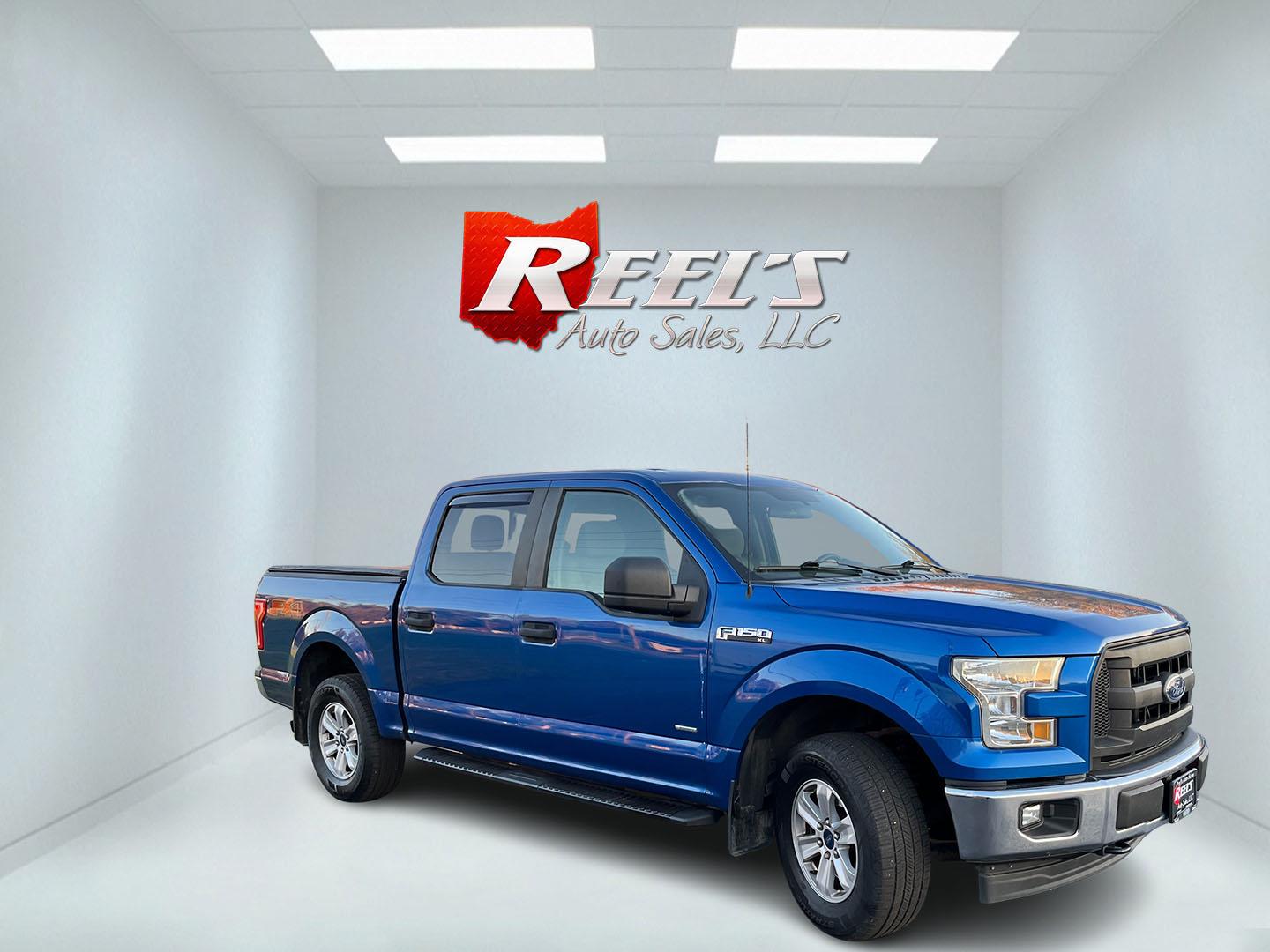 2017 Blue /Gray Ford F-150 XL SuperCrew 5.5-ft. Bed 4WD (1FTEW1EP4HF) with an 2.7L V6 DOHC 24V TWIN TURBO engine, Automatic transmission, located at 11115 Chardon Rd. , Chardon, OH, 44024, (440) 214-9705, 41.580246, -81.241943- Photo#2