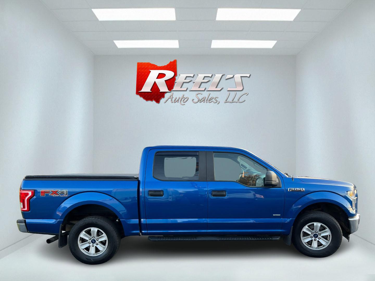 2017 Blue /Gray Ford F-150 XL SuperCrew 5.5-ft. Bed 4WD (1FTEW1EP4HF) with an 2.7L V6 DOHC 24V TWIN TURBO engine, Automatic transmission, located at 11115 Chardon Rd. , Chardon, OH, 44024, (440) 214-9705, 41.580246, -81.241943- Photo#5