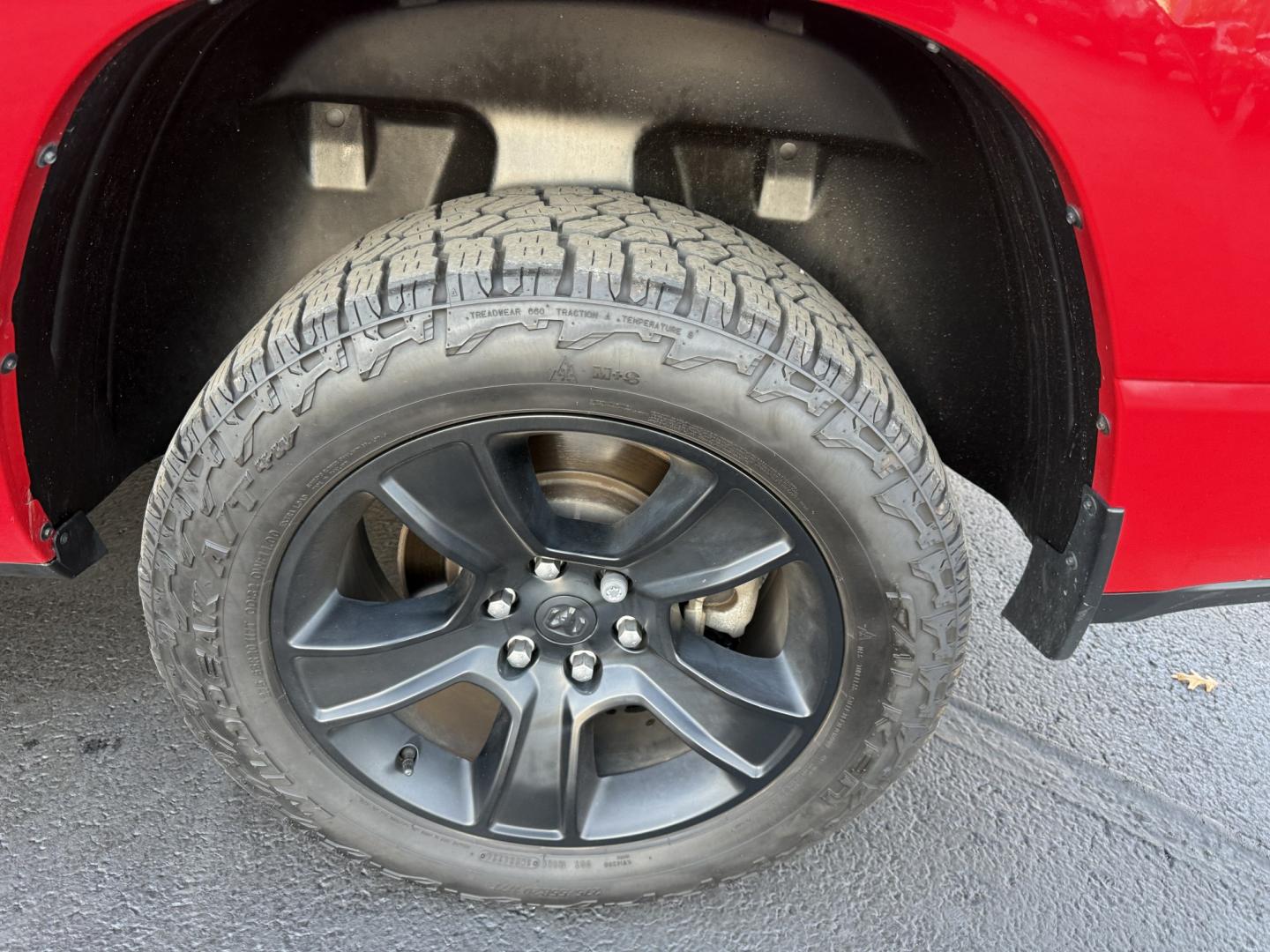 2021 Red /Black Ram 1500 Big Horn Crew Cab SWB 4WD (1C6SRFFT9MN) with an 5.7L V8 OHV 16V engine, 8A transmission, located at 547 E. Main St., Orwell, OH, 44076, (440) 437-5893, 41.535435, -80.847855 - 2021 Ram 1500 Big Horn Crew Cab 4WD – Night Edition Look That Stands Out This 2021 Ram 1500 Big Horn Crew Cab 4WD is finished in Flame Red with the Night Edition package and 20" black aluminum wheels. The blacked-out wheels, full LED exterior lighting, and clean one-owner Carfax history give it a- Photo#39