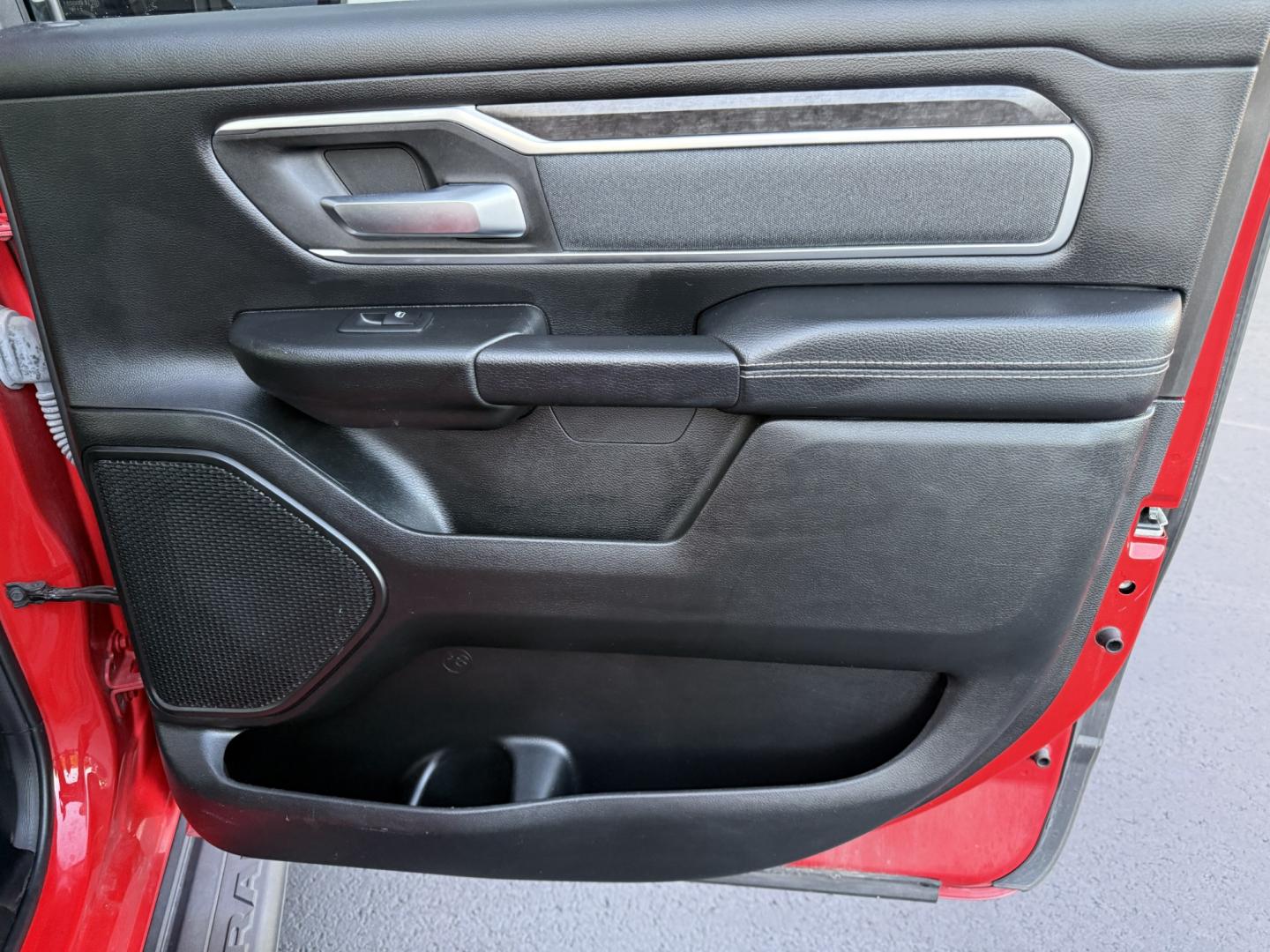 2021 Red /Black Ram 1500 Big Horn Crew Cab SWB 4WD (1C6SRFFT9MN) with an 5.7L V8 OHV 16V engine, 8A transmission, located at 547 E. Main St., Orwell, OH, 44076, (440) 437-5893, 41.535435, -80.847855 - 2021 Ram 1500 Big Horn Crew Cab 4WD – Night Edition Look That Stands Out This 2021 Ram 1500 Big Horn Crew Cab 4WD is finished in Flame Red with the Night Edition package and 20" black aluminum wheels. The blacked-out wheels, full LED exterior lighting, and clean one-owner Carfax history give it a- Photo#46