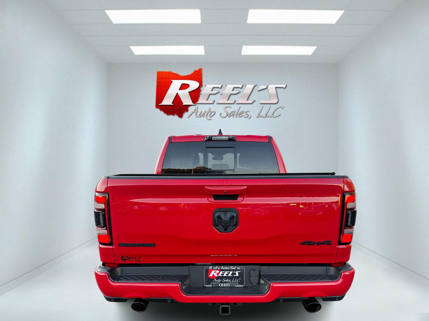 2021 Red /Black Ram 1500 Big Horn Crew Cab SWB 4WD (1C6SRFFT9MN) with an 5.7L V8 OHV 16V engine, 8A transmission, located at 547 E. Main St., Orwell, OH, 44076, (440) 437-5893, 41.535435, -80.847855 - 2021 Ram 1500 Big Horn Crew Cab 4WD – Night Edition Look That Stands Out This 2021 Ram 1500 Big Horn Crew Cab 4WD is finished in Flame Red with the Night Edition package and 20" black aluminum wheels. The blacked-out wheels, full LED exterior lighting, and clean one-owner Carfax history give it a- Photo#36