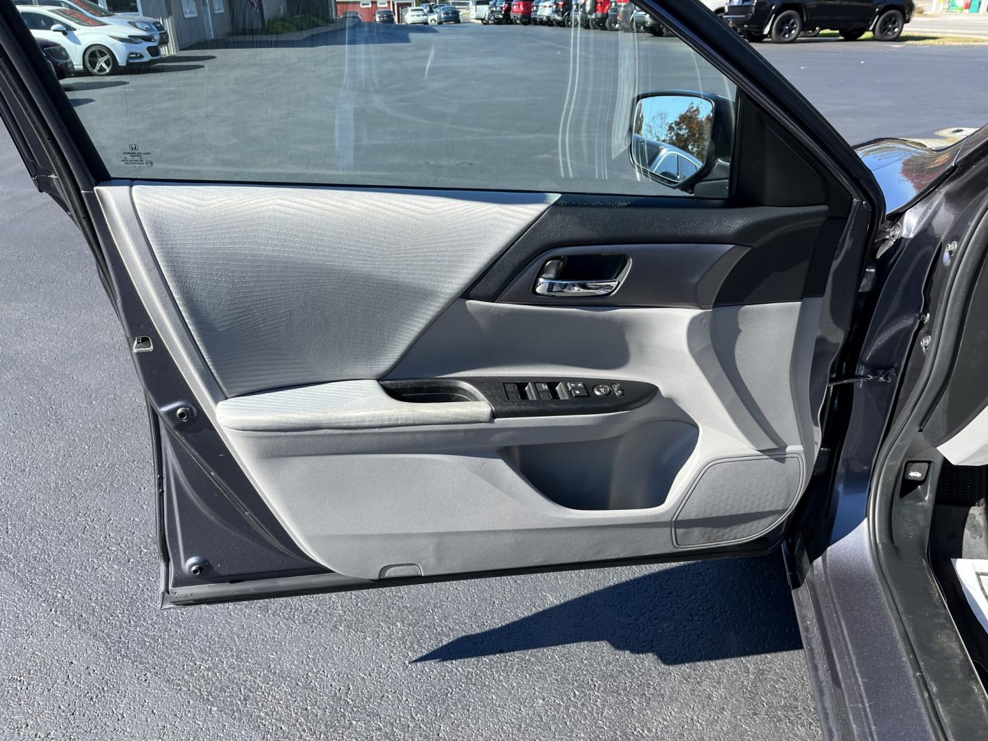 2015 Gray /Gray Honda Accord LX Sedan CVT (1HGCR2F37FA) with an 2.4L I4 DOHC 16V engine, Automatic transmission, located at 11115 Chardon Rd. , Chardon, OH, 44024, (440) 214-9705, 41.580246, -81.241943- Photo#15