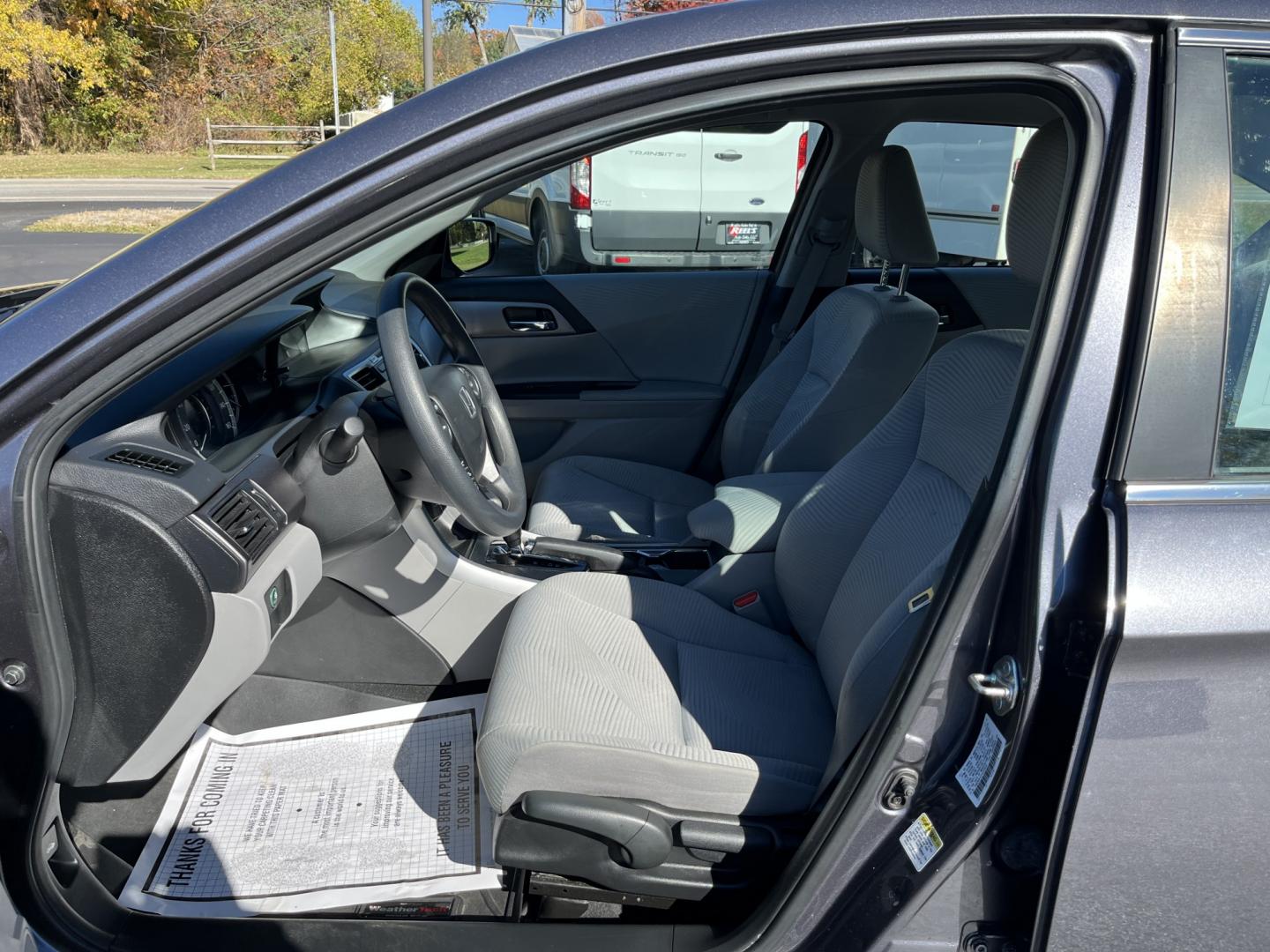 2015 Gray /Gray Honda Accord LX Sedan CVT (1HGCR2F37FA) with an 2.4L I4 DOHC 16V engine, Automatic transmission, located at 11115 Chardon Rd. , Chardon, OH, 44024, (440) 214-9705, 41.580246, -81.241943- Photo#17