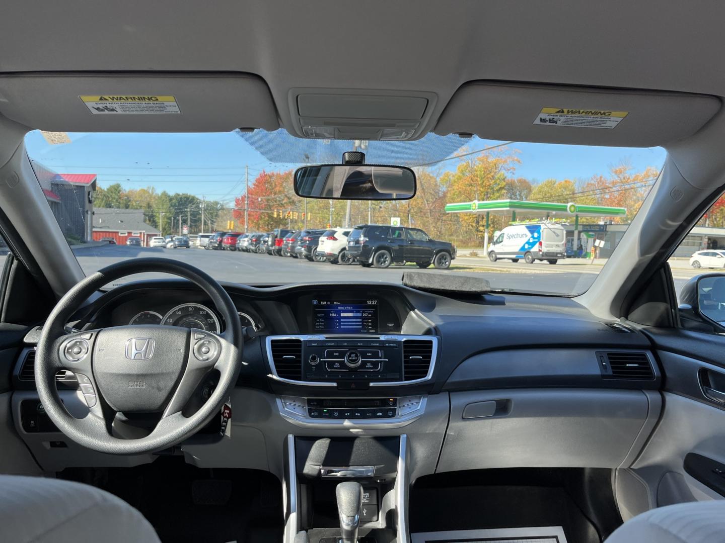 2015 Gray /Gray Honda Accord LX Sedan CVT (1HGCR2F37FA) with an 2.4L I4 DOHC 16V engine, Automatic transmission, located at 11115 Chardon Rd. , Chardon, OH, 44024, (440) 214-9705, 41.580246, -81.241943- Photo#31