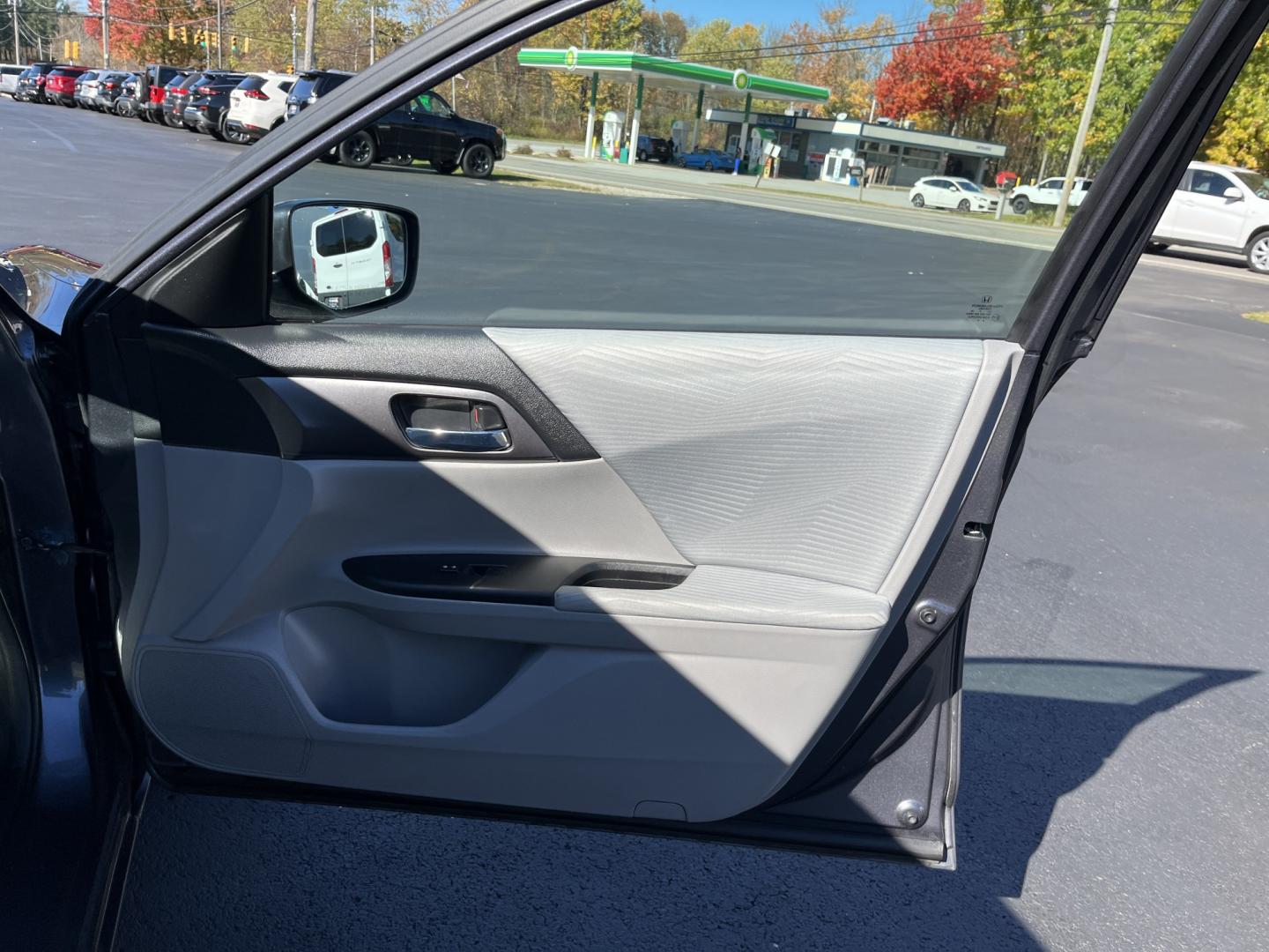 2015 Gray /Gray Honda Accord LX Sedan CVT (1HGCR2F37FA) with an 2.4L I4 DOHC 16V engine, Automatic transmission, located at 11115 Chardon Rd. , Chardon, OH, 44024, (440) 214-9705, 41.580246, -81.241943- Photo#34