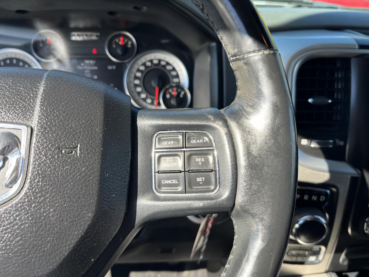 2017 White /Gray Ram 1500 Big Horn Crew Cab SWB 4WD (1C6RR7LG1HS) with an 3.6L V6 DOHC 24V FFV engine, Automatic transmission, located at 11115 Chardon Rd. , Chardon, OH, 44024, (440) 214-9705, 41.580246, -81.241943 - 2017 Ram 1500 Big Horn Crew Cab 4WD – Practical V6 with Heated Seats and Chrome Wheels This 2017 Ram 1500 Big Horn Crew Cab 4WD is finished in Bright White on 20" chrome wheels, with daytime running lights and dusk-sensing headlights. It has a clean, straightforward look. The 3.6L Pentastar V6 an- Photo#22
