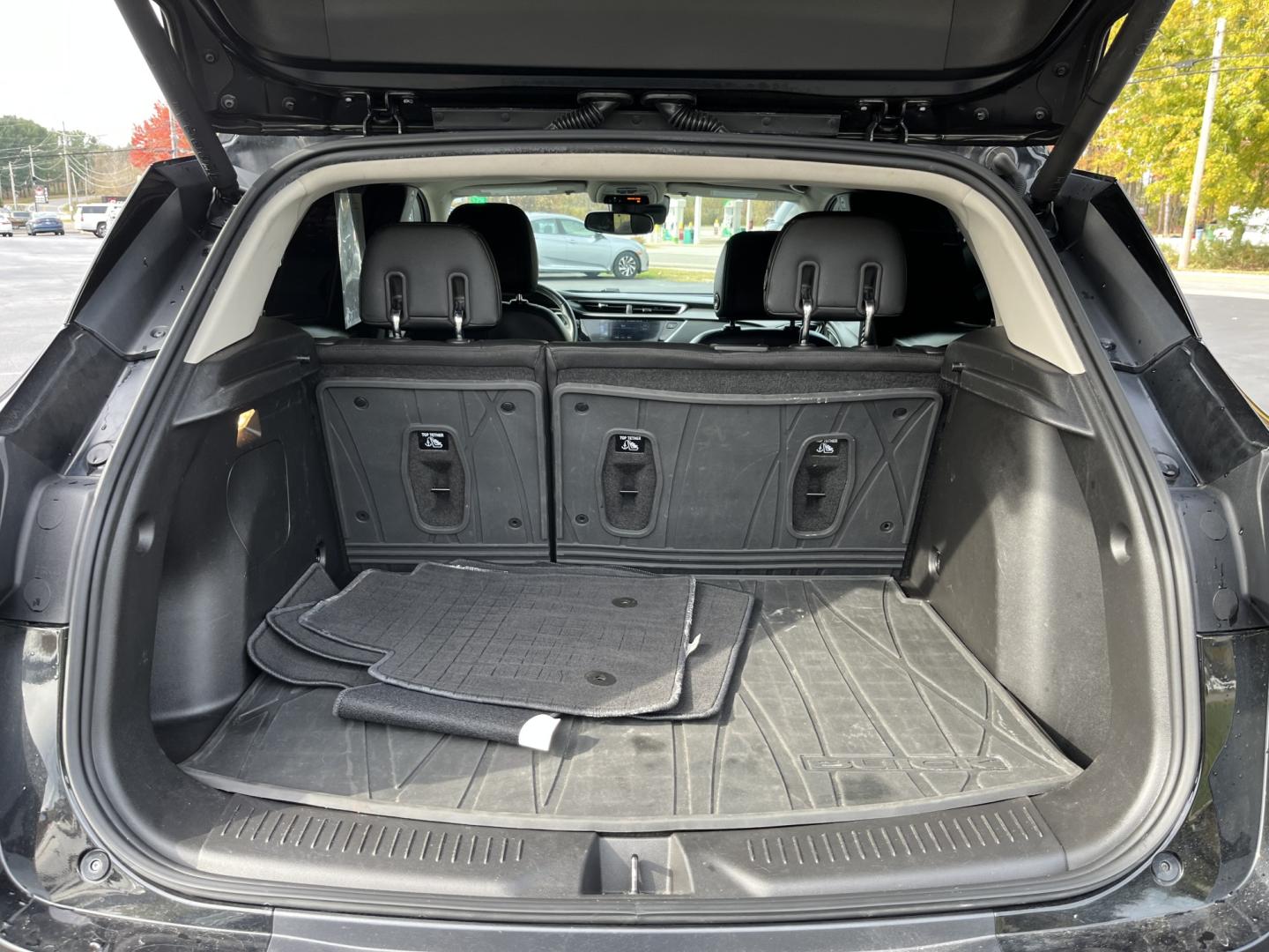 2022 Black /Black Buick Encore GX Essence (KL4MMFSL2NB) with an 1.3L I3 TURBO engine, Automatic transmission, located at 11115 Chardon Rd. , Chardon, OH, 44024, (440) 214-9705, 41.580246, -81.241943 - 2022 Buick Encore GX Essence FWD – Leather, Heated Seats, and Strong Highway Numbers This 2022 Buick Encore GX Essence FWD is finished in Ebony Twilight Metallic on 18" aluminum wheels, with full LED exterior lighting. It has a clean, finished look in a compact package. The 1.3L turbocharged EcoT- Photo#14