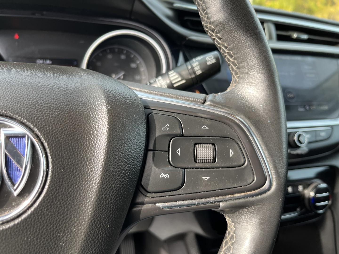 2022 Black /Black Buick Encore GX Essence (KL4MMFSL2NB) with an 1.3L I3 TURBO engine, Automatic transmission, located at 11115 Chardon Rd. , Chardon, OH, 44024, (440) 214-9705, 41.580246, -81.241943 - 2022 Buick Encore GX Essence FWD – Leather, Heated Seats, and Strong Highway Numbers This 2022 Buick Encore GX Essence FWD is finished in Ebony Twilight Metallic on 18" aluminum wheels, with full LED exterior lighting. It has a clean, finished look in a compact package. The 1.3L turbocharged EcoT- Photo#23