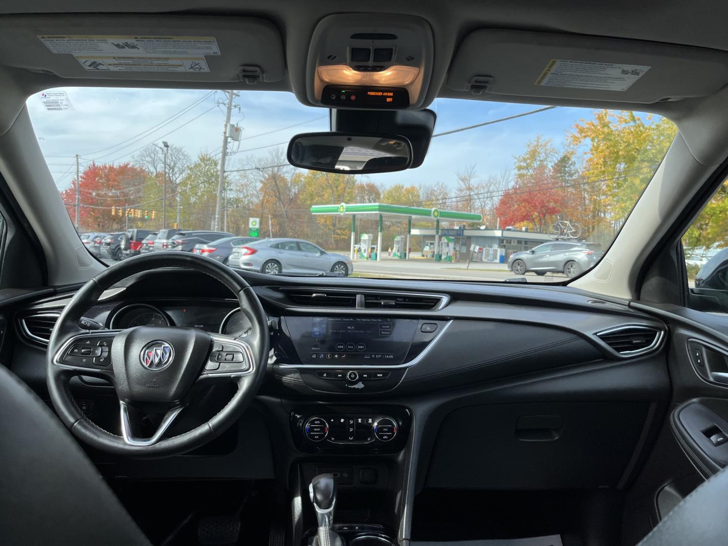 2022 Black /Black Buick Encore GX Essence (KL4MMFSL2NB) with an 1.3L I3 TURBO engine, Automatic transmission, located at 11115 Chardon Rd. , Chardon, OH, 44024, (440) 214-9705, 41.580246, -81.241943 - 2022 Buick Encore GX Essence FWD – Leather, Heated Seats, and Strong Highway Numbers This 2022 Buick Encore GX Essence FWD is finished in Ebony Twilight Metallic on 18" aluminum wheels, with full LED exterior lighting. It has a clean, finished look in a compact package. The 1.3L turbocharged EcoT- Photo#31