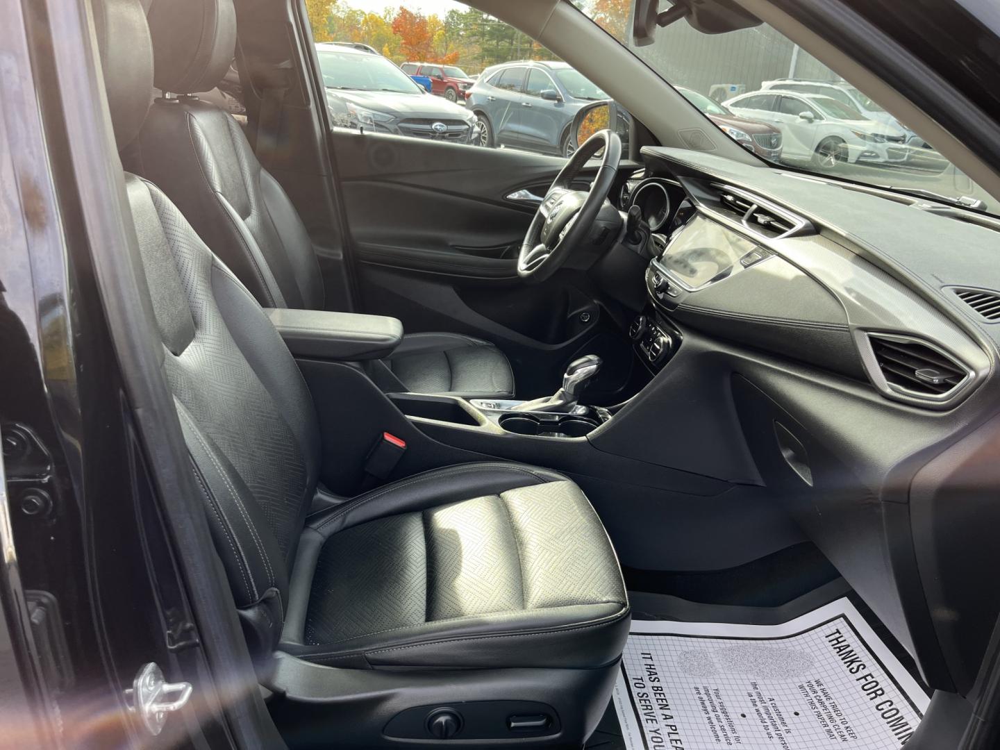 2022 Black /Black Buick Encore GX Essence (KL4MMFSL2NB) with an 1.3L I3 TURBO engine, Automatic transmission, located at 11115 Chardon Rd. , Chardon, OH, 44024, (440) 214-9705, 41.580246, -81.241943 - 2022 Buick Encore GX Essence FWD – Leather, Heated Seats, and Strong Highway Numbers This 2022 Buick Encore GX Essence FWD is finished in Ebony Twilight Metallic on 18" aluminum wheels, with full LED exterior lighting. It has a clean, finished look in a compact package. The 1.3L turbocharged EcoT- Photo#37
