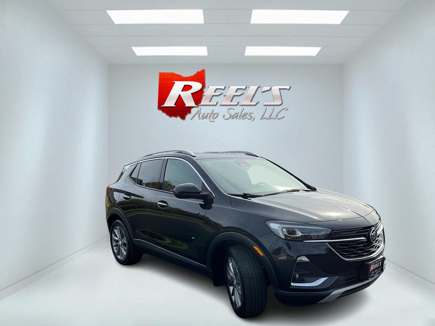 2022 Black /Black Buick Encore GX Essence (KL4MMFSL2NB) with an 1.3L I3 TURBO engine, Automatic transmission, located at 11115 Chardon Rd. , Chardon, OH, 44024, (440) 214-9705, 41.580246, -81.241943 - 2022 Buick Encore GX Essence FWD – Leather, Heated Seats, and Strong Highway Numbers This 2022 Buick Encore GX Essence FWD is finished in Ebony Twilight Metallic on 18" aluminum wheels, with full LED exterior lighting. It has a clean, finished look in a compact package. The 1.3L turbocharged EcoT- Photo#2