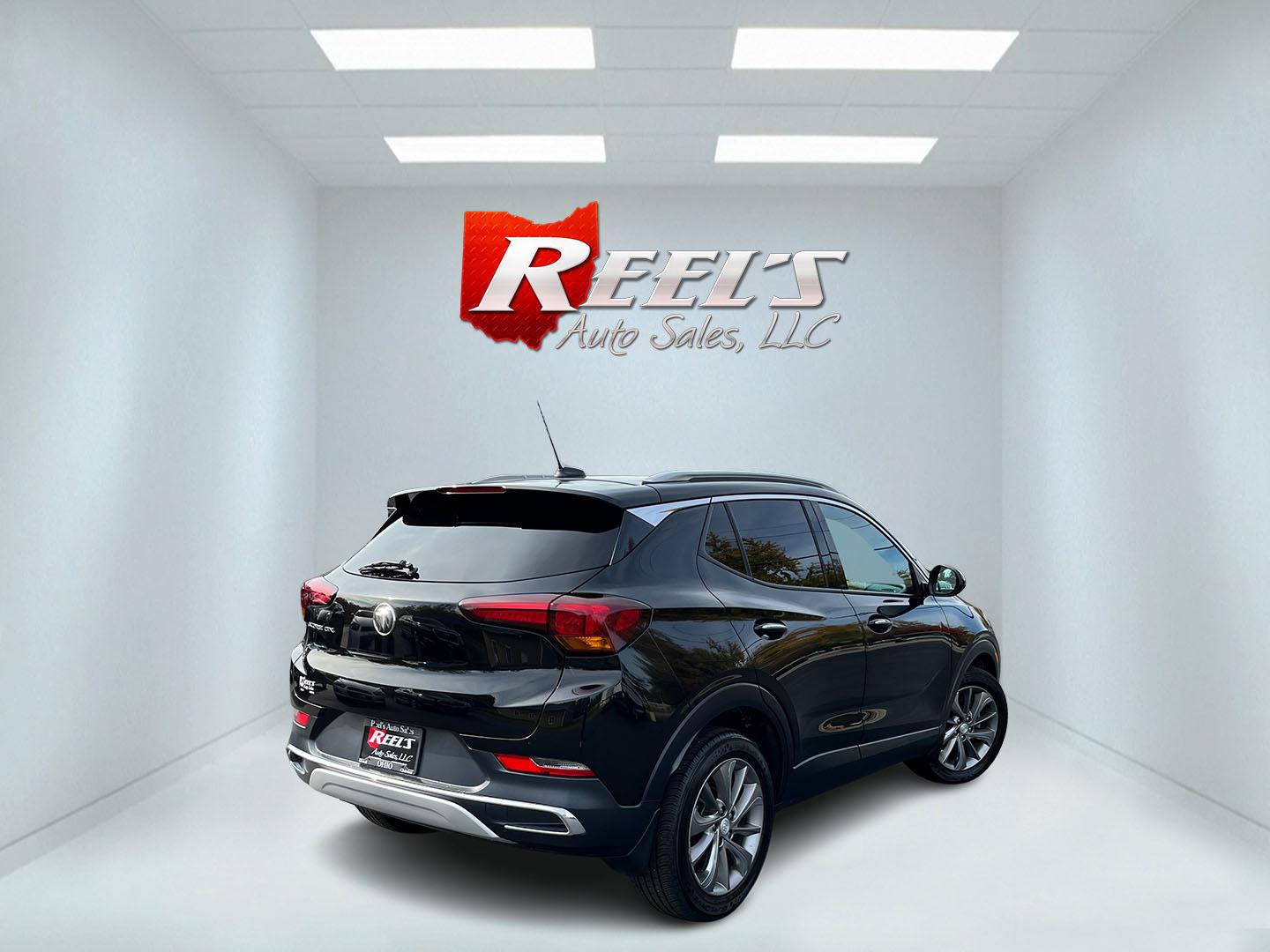 2022 Black /Black Buick Encore GX Essence (KL4MMFSL2NB) with an 1.3L I3 TURBO engine, Automatic transmission, located at 11115 Chardon Rd. , Chardon, OH, 44024, (440) 214-9705, 41.580246, -81.241943 - 2022 Buick Encore GX Essence FWD – Leather, Heated Seats, and Strong Highway Numbers This 2022 Buick Encore GX Essence FWD is finished in Ebony Twilight Metallic on 18" aluminum wheels, with full LED exterior lighting. It has a clean, finished look in a compact package. The 1.3L turbocharged EcoT- Photo#6