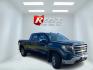 2020 Blue /Black GMC Sierra 1500 SLE Crew Cab Short Box 4WD (3GTU9BED1LG) with an 5.3L V8 OHV 16V engine, Automatic transmission, located at 547 E. Main St., Orwell, OH, 44076, (440) 437-5893, 41.535435, -80.847855- Photo#2